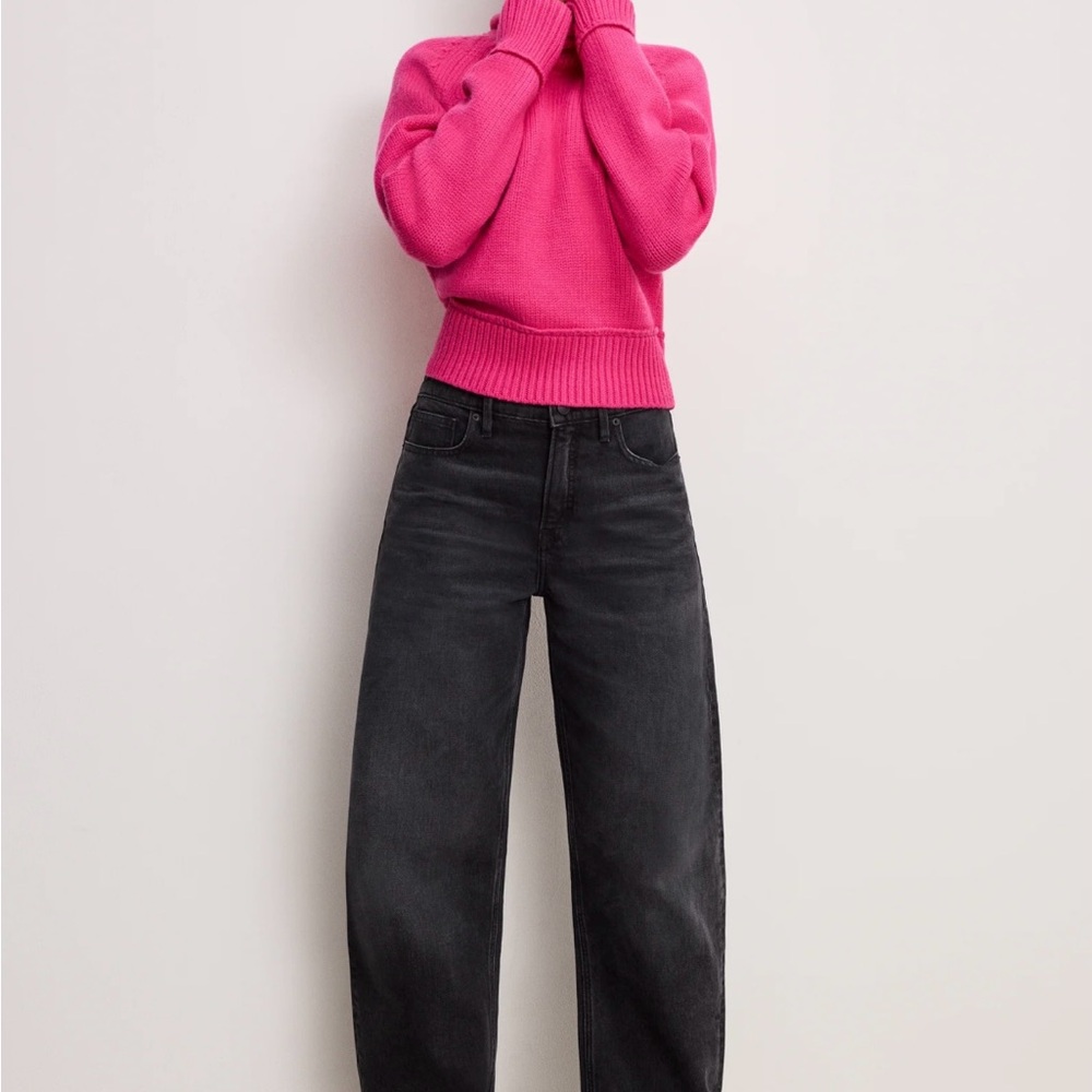 Good American Black High Rise Jeans